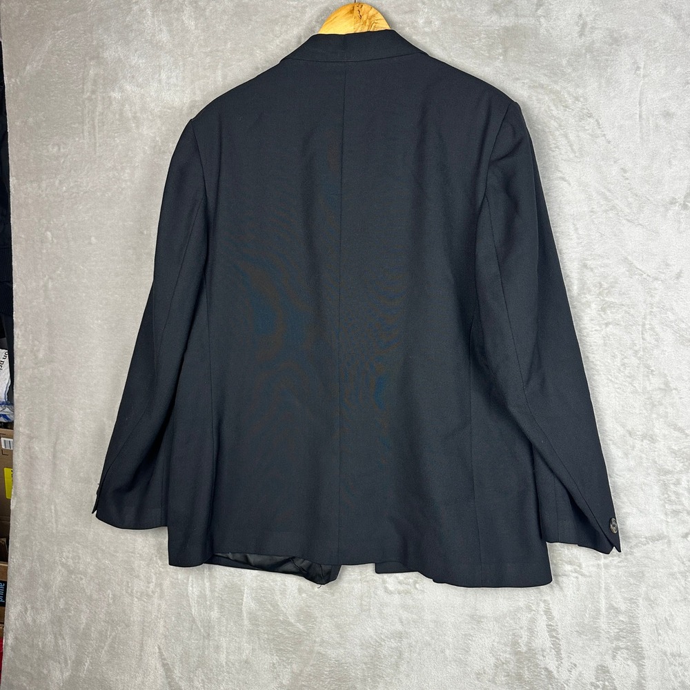 Vintage Orvis Black Blazer Mens 20R Tailored in USA Classic Sport Coat - Picture 4 of 9